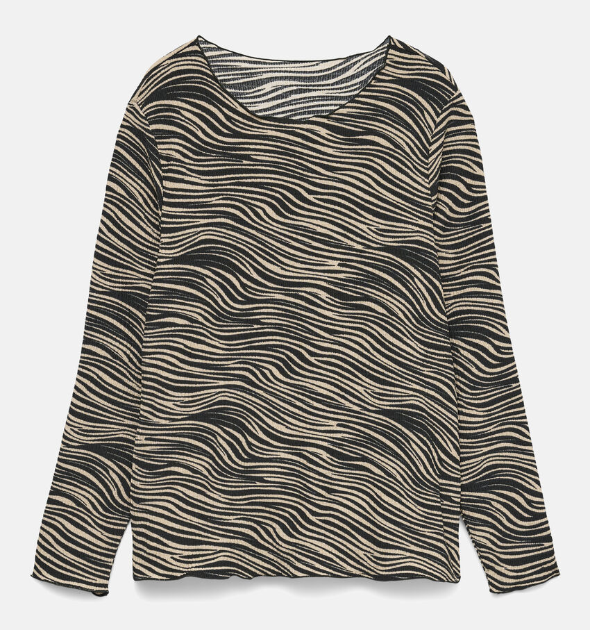 Vero Moda Friga Zwarte/Ecru T-shirt