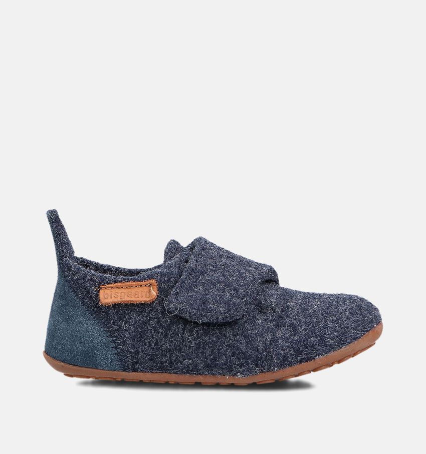 Bisgaard Casual Wool Pantoufles fermées en Bleu