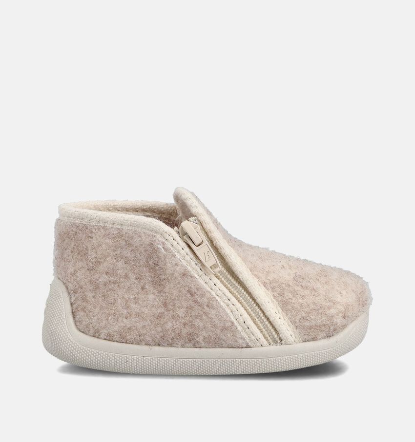 Milo & Mila Beige Hoge Pantoffels