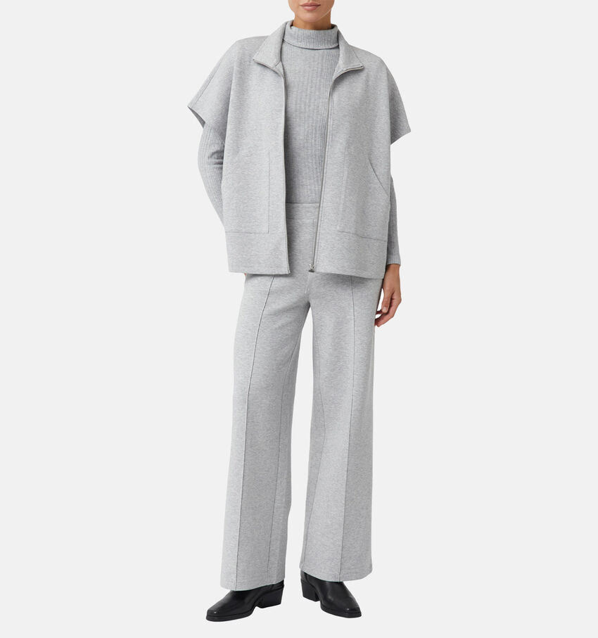 comma Lichtgrijze Geklede Broek