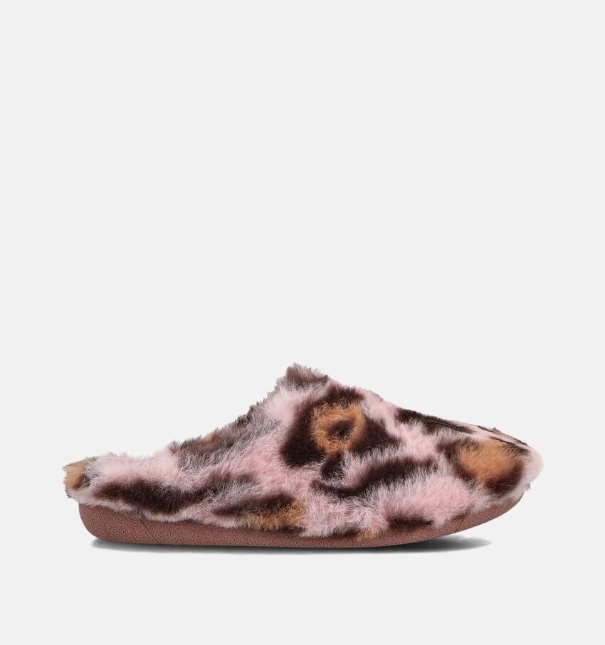 Milo & Mila Leopard Roze Pantoffels