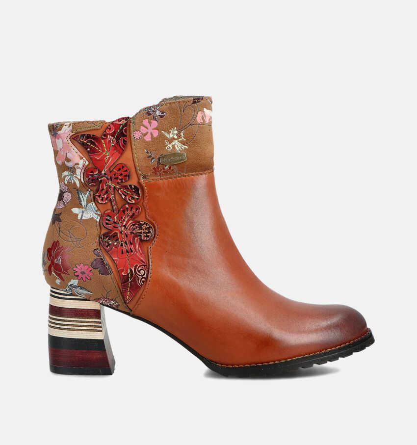 Laura Vita Cognac Enkellaarzen