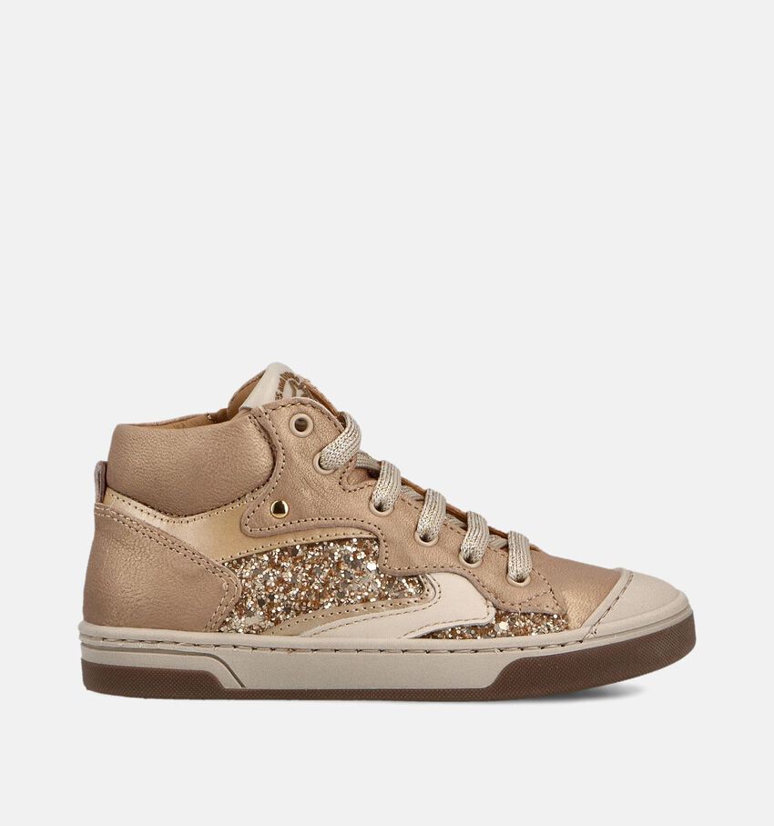 STONES and BONES Dalis Donkerbeige Veterschoenen