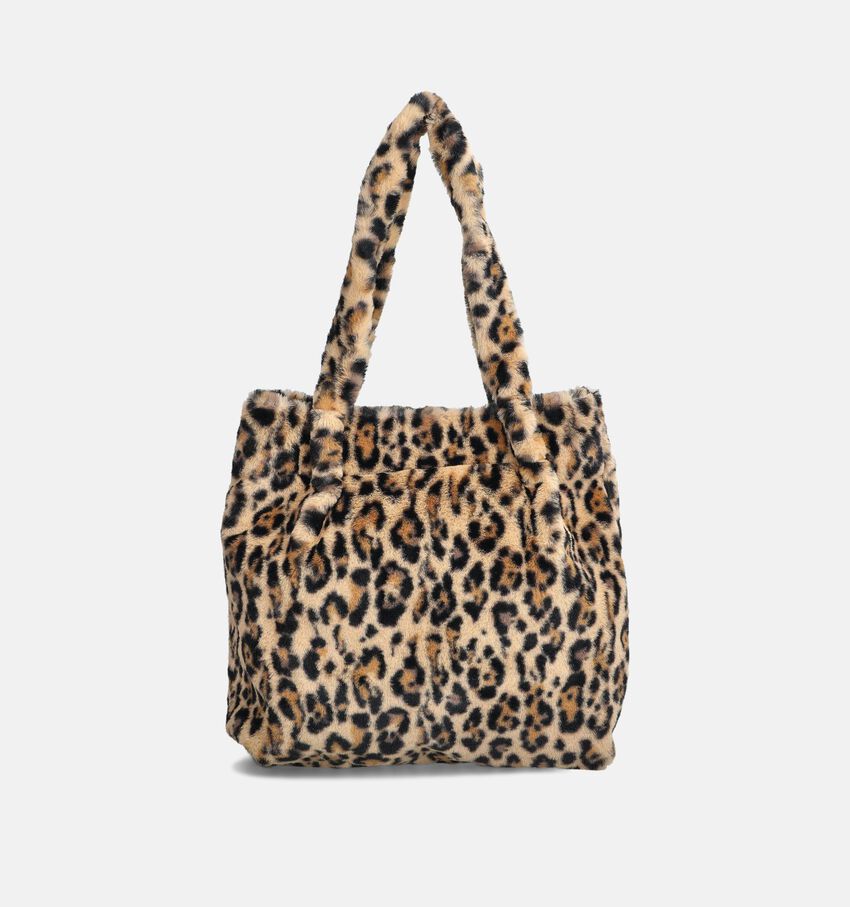 Signatur Bunny Leopard Sac à bandoulière en Marron/Beige