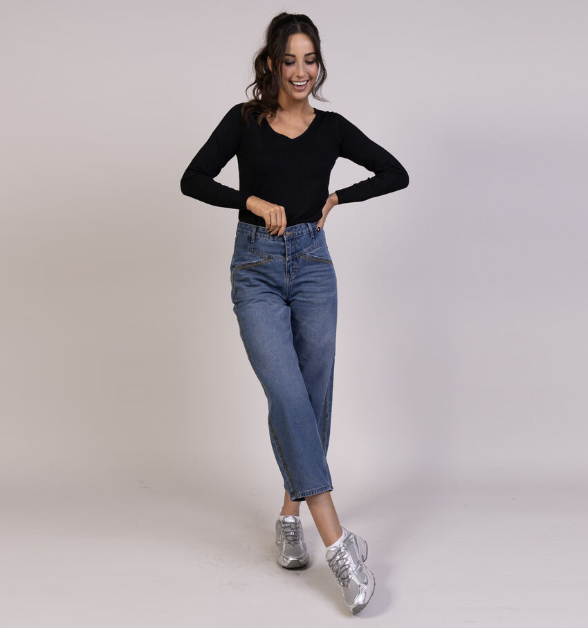 Rue Mazarine Joely Cropped Jeans en Bleu