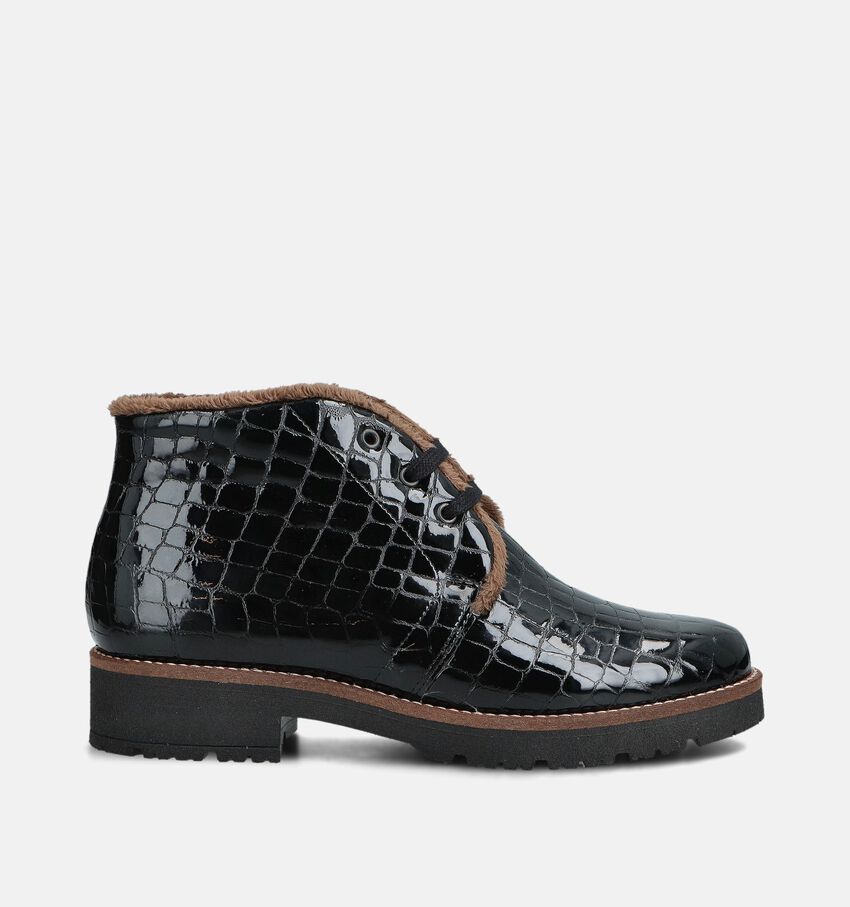 Pitillos Bottines à Lacets en Noir