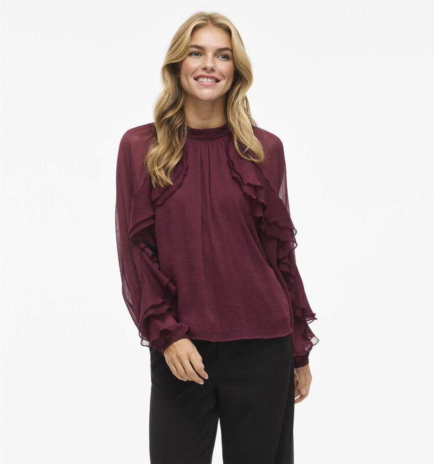 Vila Binna Bordeaux Blouse