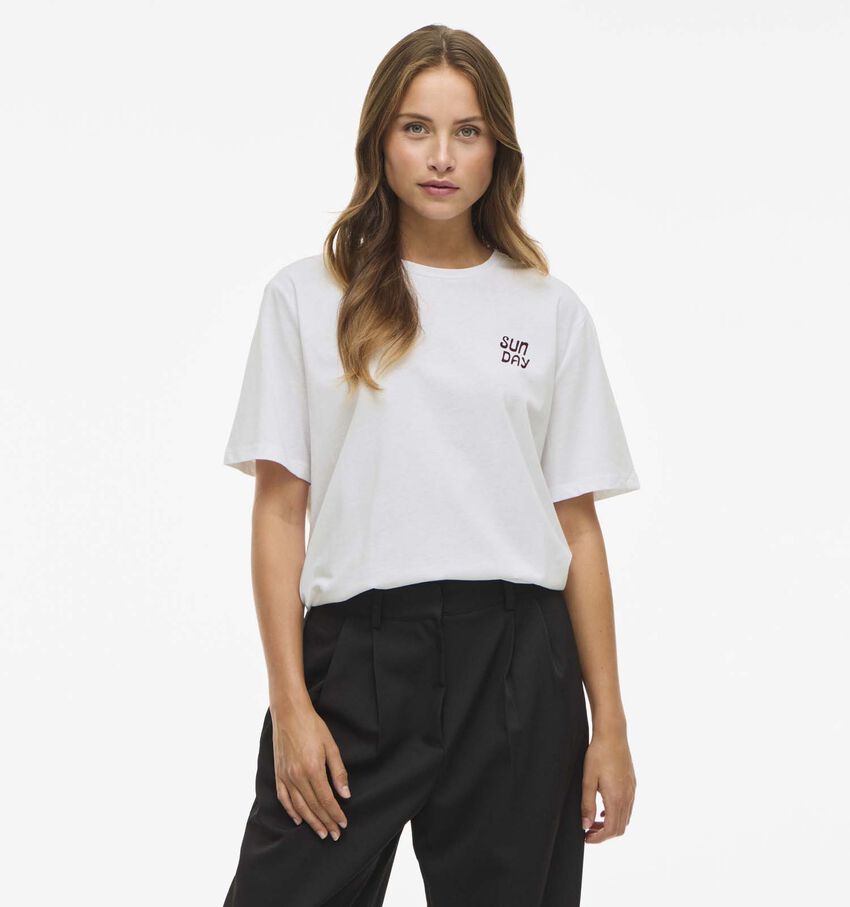 Vila Sage Witte T-shirt