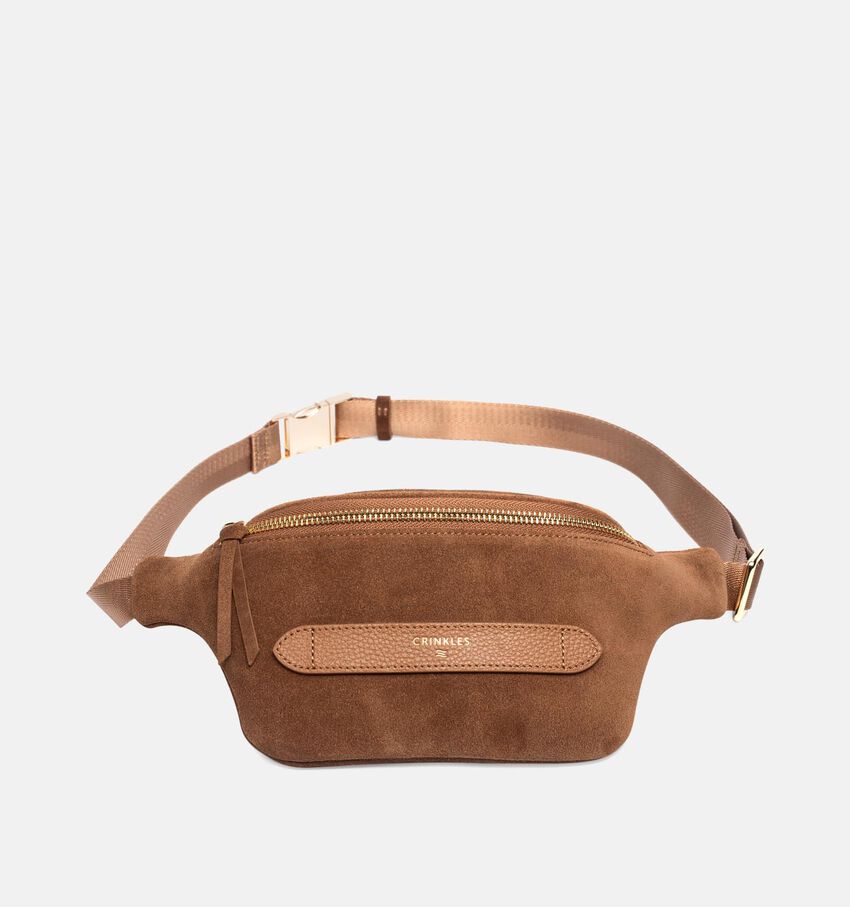Crinkles Bruine Crossbodytas