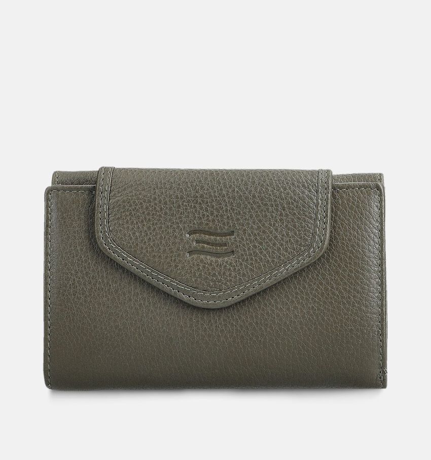 Crinkles Donkergroene Portemonnee