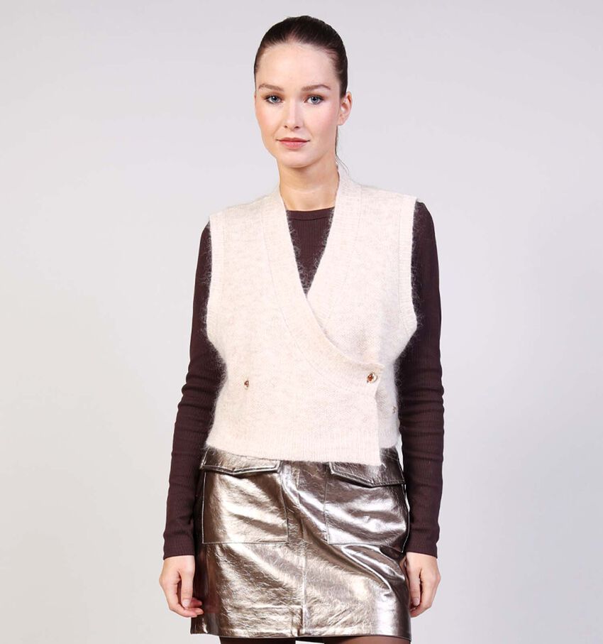 Orfeo Pilla Gilet en Beige