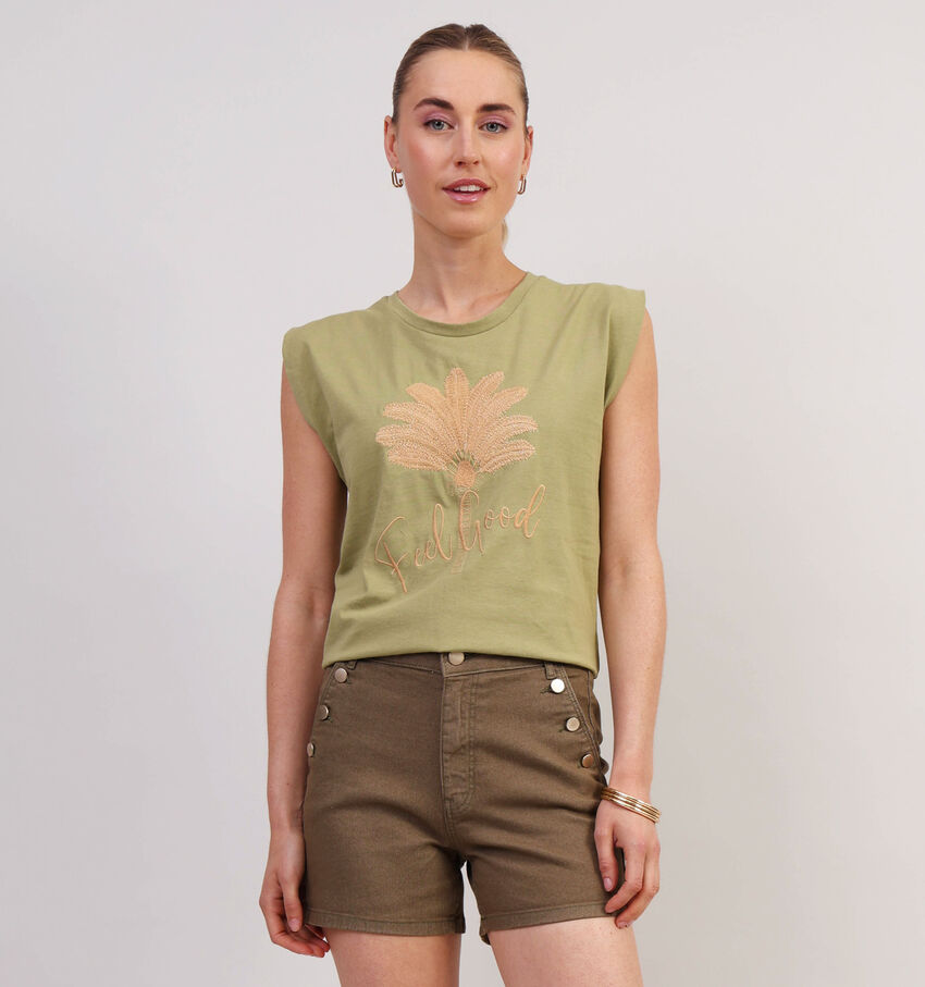 Rue Mazarine Montane Groene T-shirt