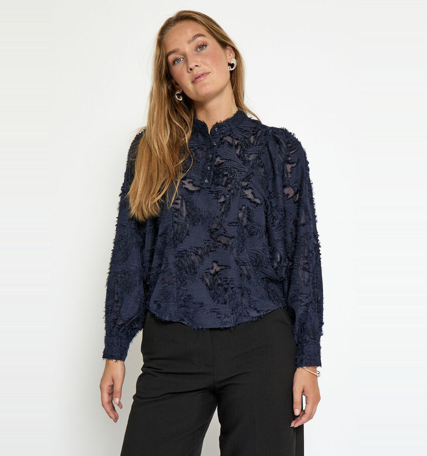 Minus Hollie Donkerblauwe Blouse