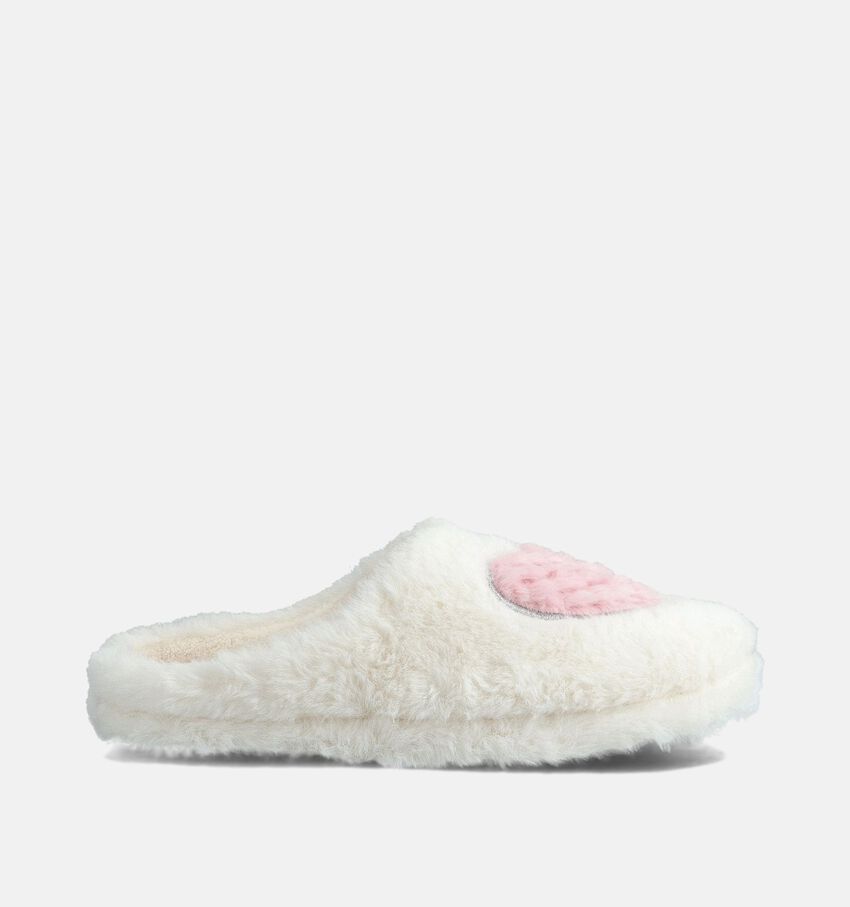 Torfs Home Hearts Ecru Pantoffels Torfs Home Hearts Ecru Pantoffels