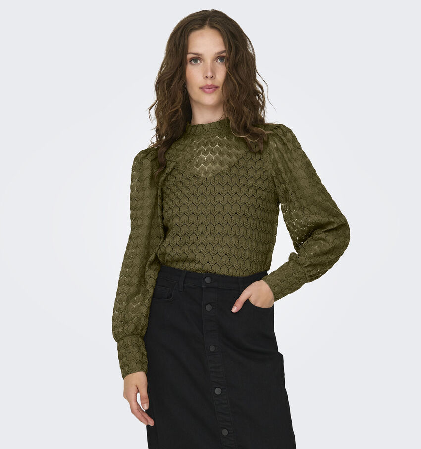 JDY Avery Lace Groene Blouse