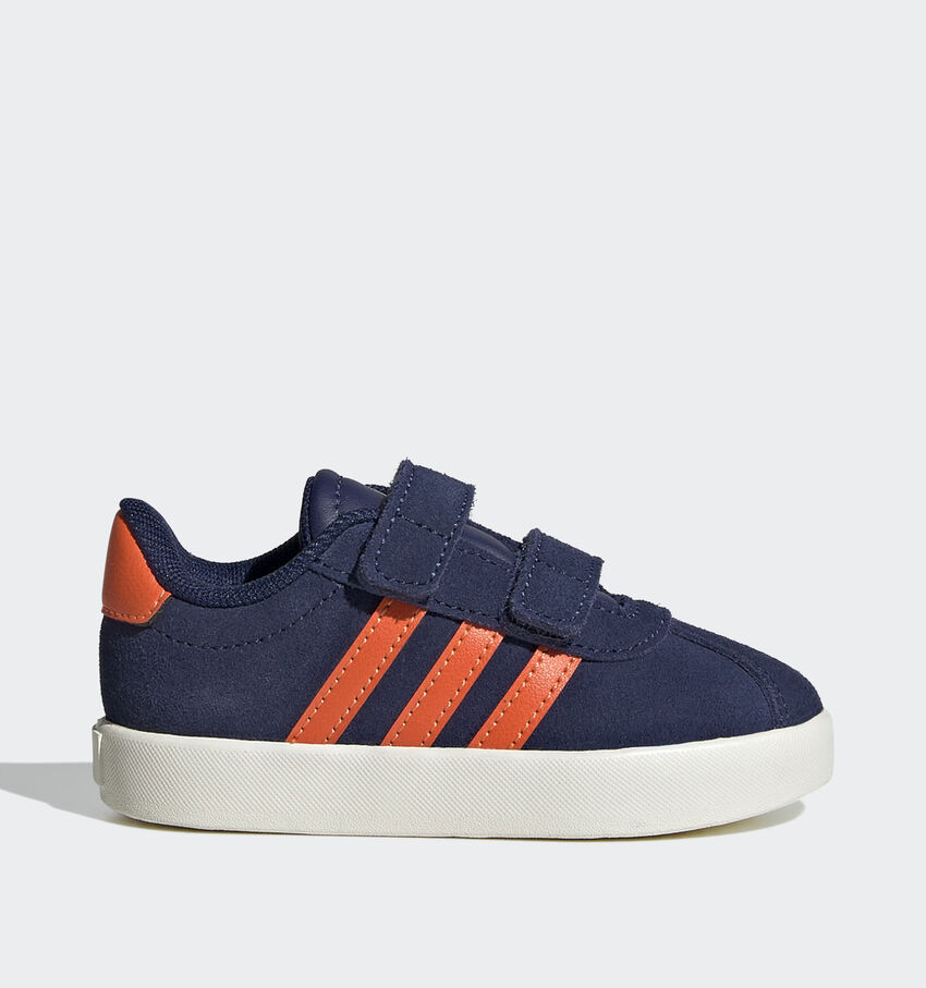adidas VL Court 3.0 Blauwe/Oranje Sneakers