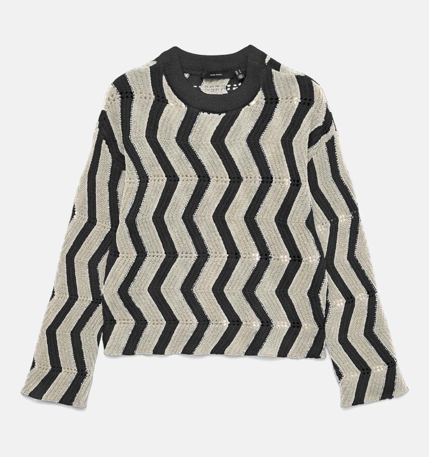 Vero Moda Libra Beige/Zwarte Trui