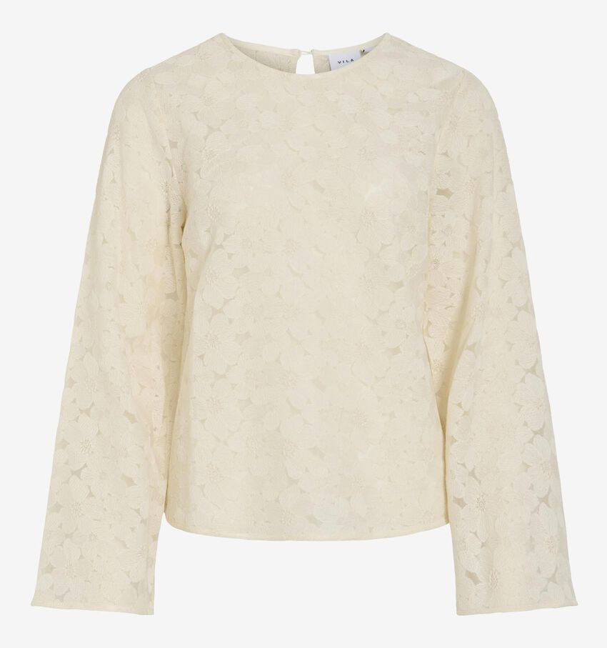 Vila Flowa Beige Blouse