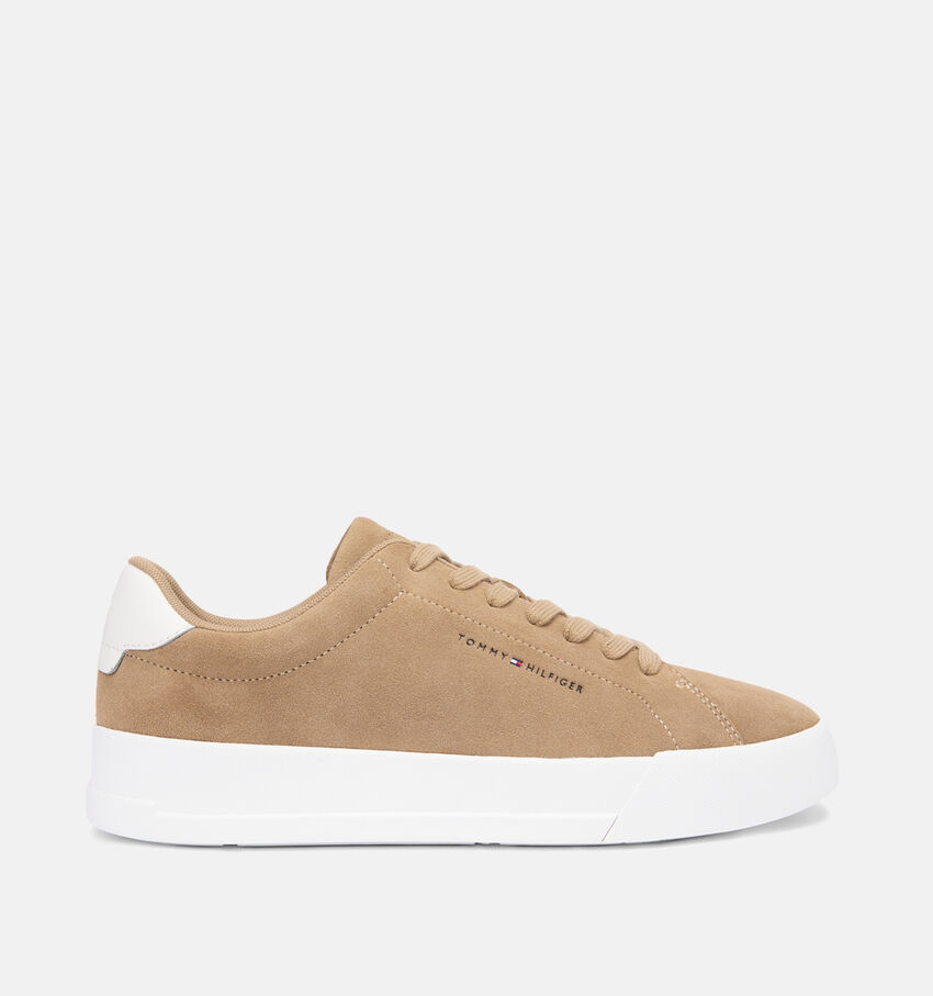 Tommy Hilfiger Court Suede Lichtbruine Sneakers