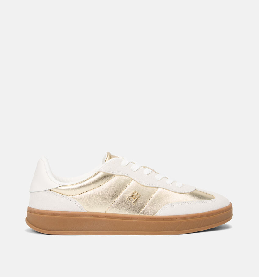 Tommy Hilfiger Mu Jackie Metallic Gouden Sneakers