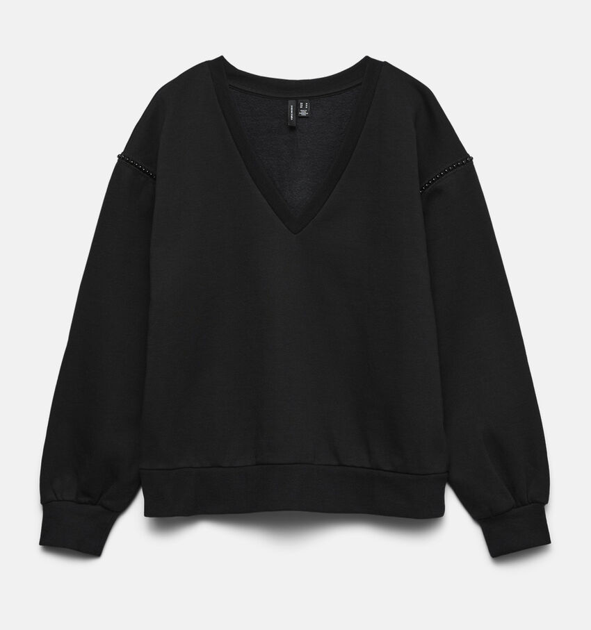 Vero Moda Curve Daisy Pearl Zwarte Trui