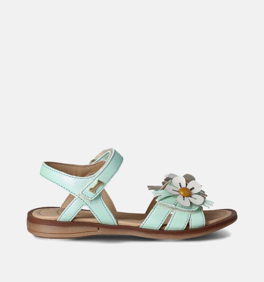 STONES and BONES Groene Sandalen