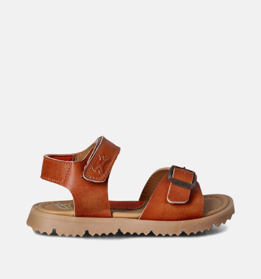 STONES and STONES Cognac Sandalen