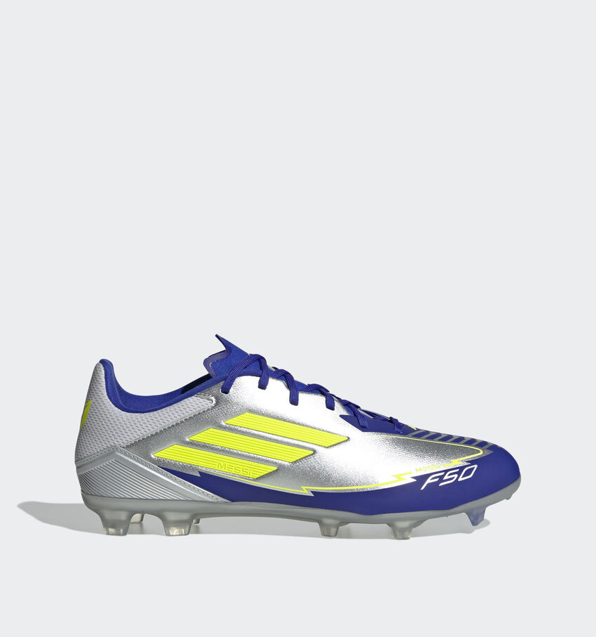 adidas F50 League Zilveren/Blauwe Voetbalschoenen