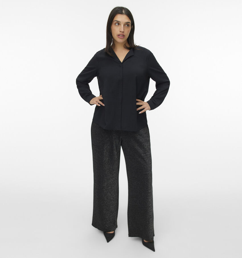 Vero Moda Curve Berlin Glitter Zwarte Broek L32