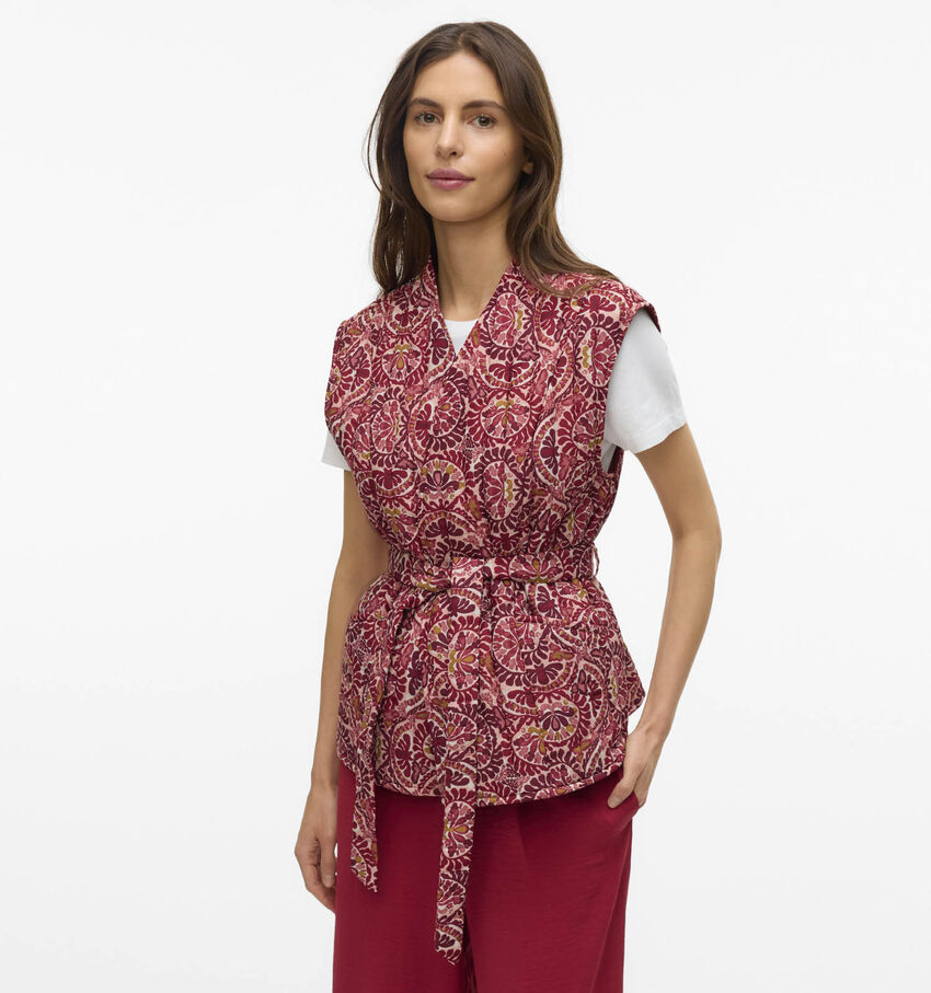 Vero Moda Florence Fae Manteau en Rouge