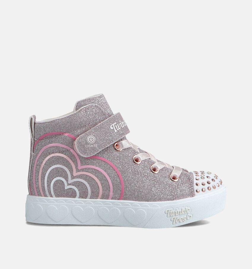 Skechers Heart Steps Glow Rose Gold Sneakers