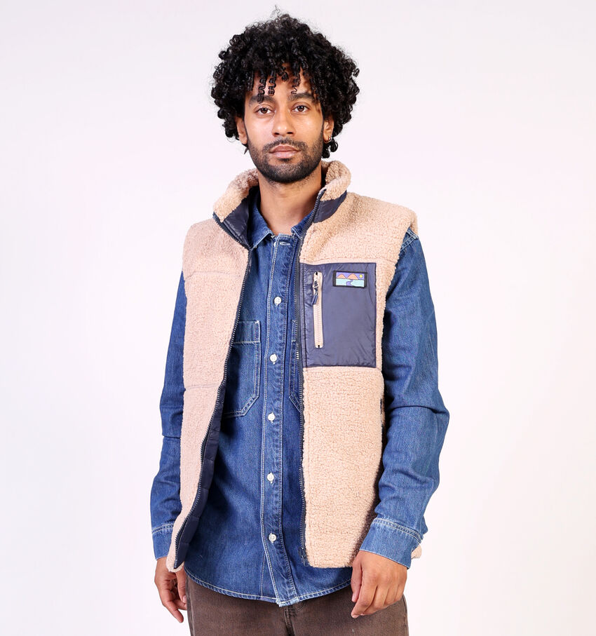 Laurent David Bodywarmer en Beige/Bleu