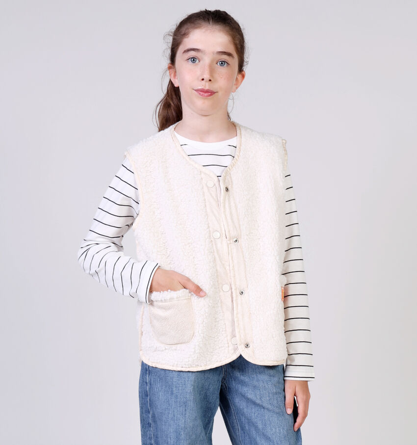 Little David Teddy Ecru Bodywarmer