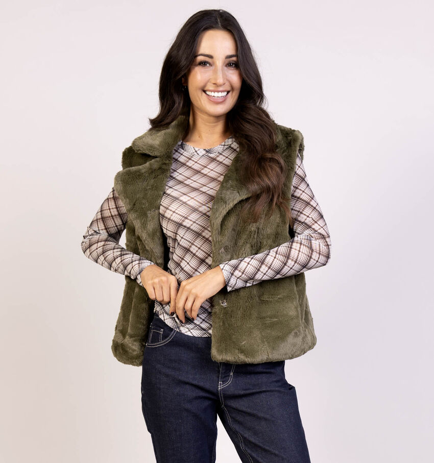 Laurent David Veste sans manches en Vert