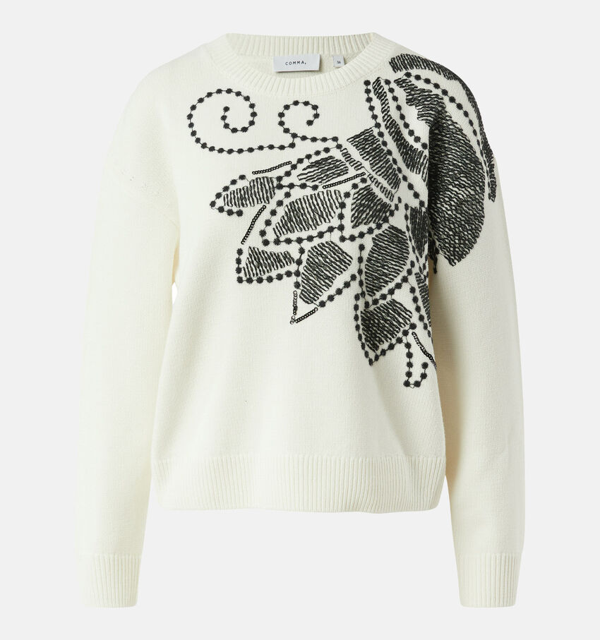 comma Pull en Blanc