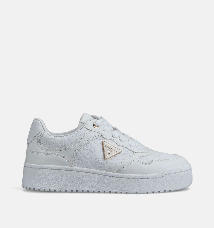 Guess Miram Witte Geklede Sneakers