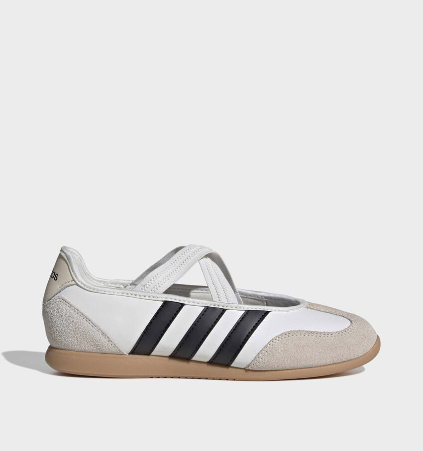 adidas Barreda Mary Jane Witte/Zwarte Ballerina's