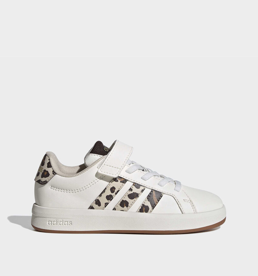 adidas Grand Court 3.0 Witte/Leopard Sneakers