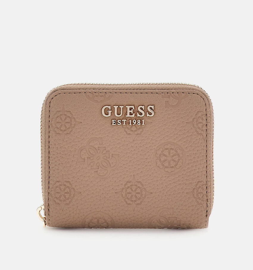 Guess Taupe Ritsportemonnee