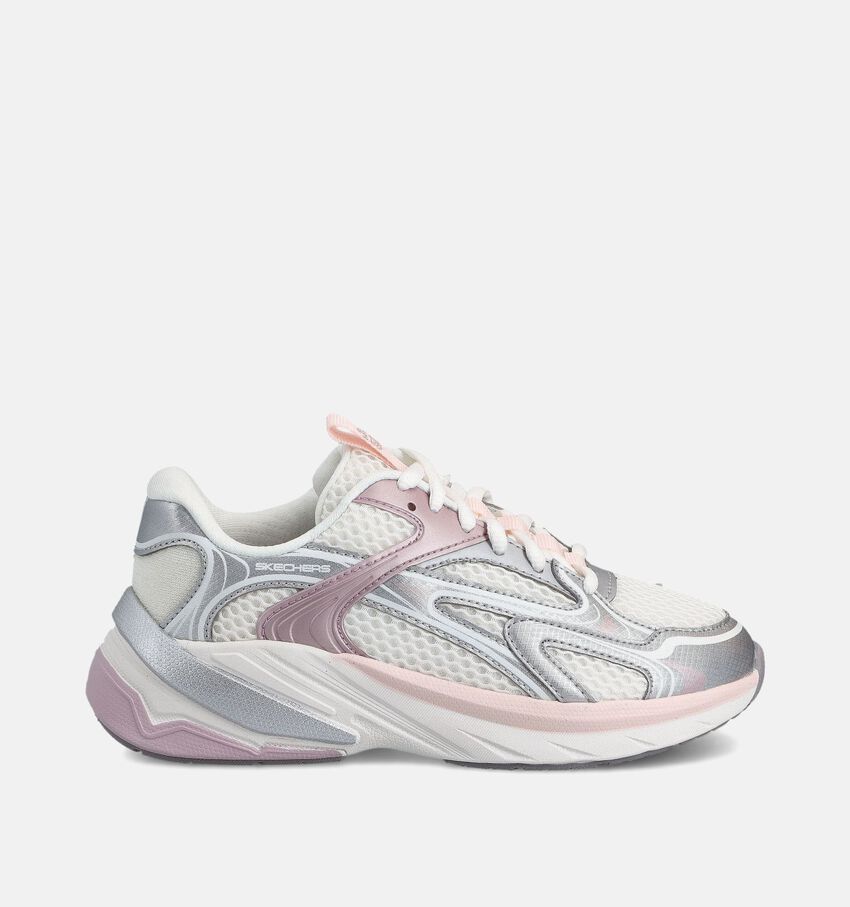 Skechers S2K Witte/Zilveren Sneakers