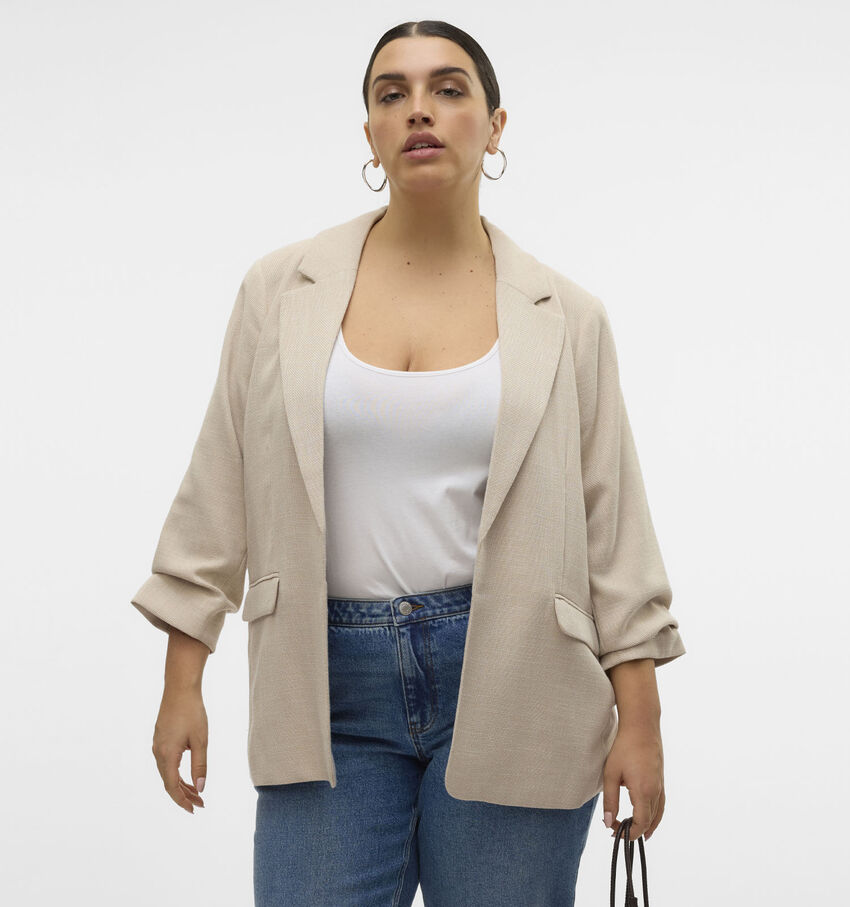 Vero Moda Curve Frida Beige Blazer
