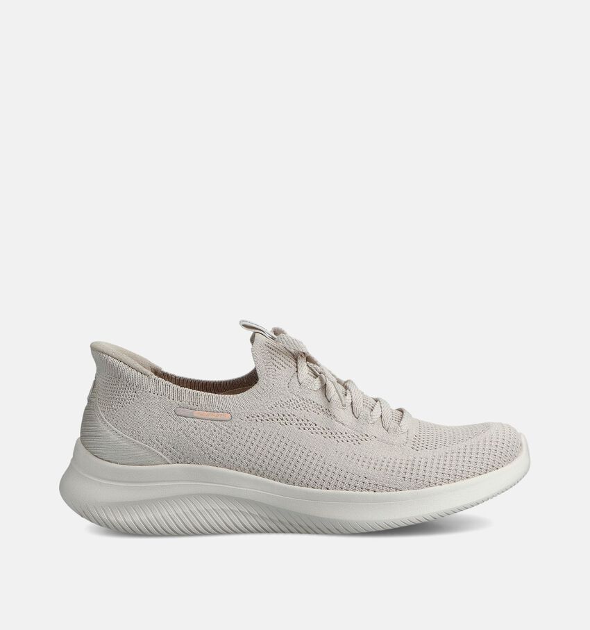 Skechers Ultra Flex 4.0 Beige Slip-in Sneakers