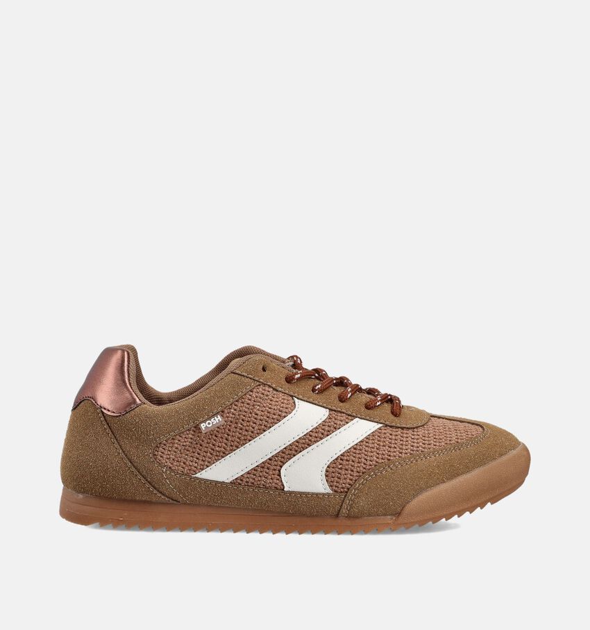 Posh by Poelman Bruine Veterschoenen