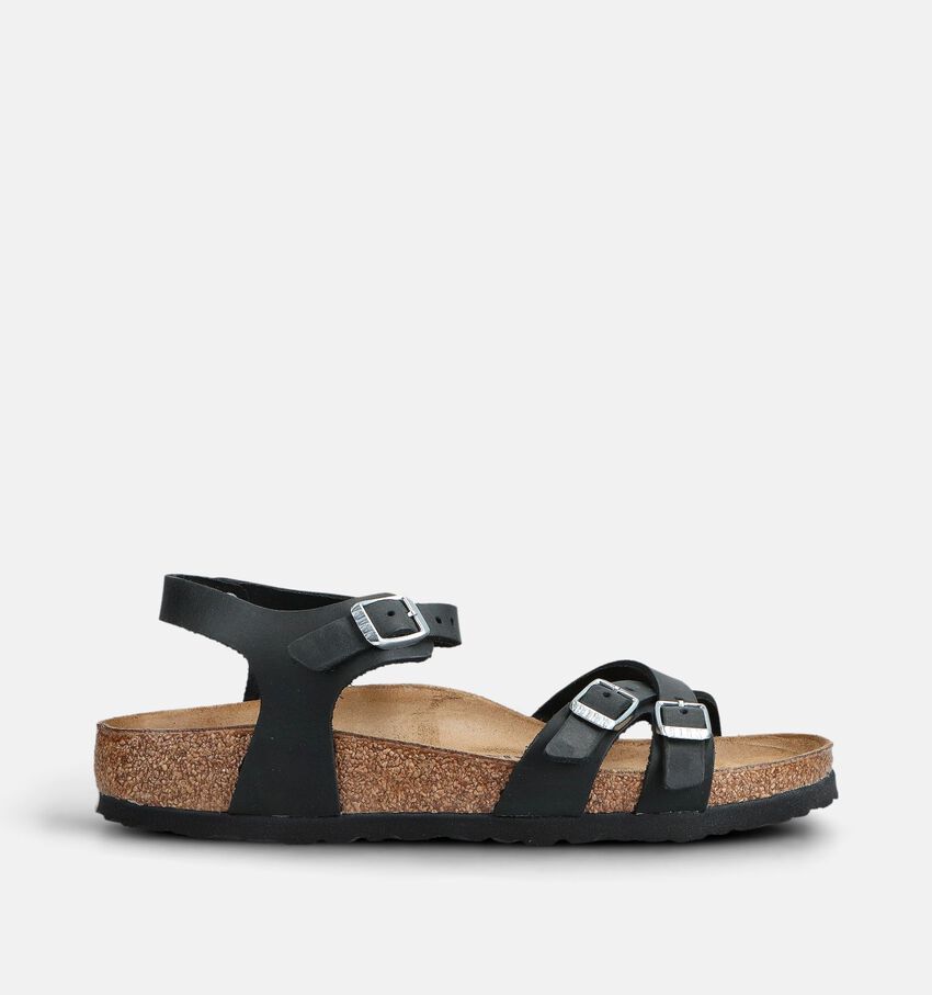 Birkenstock Kumba Natural Leather Sandales en Noir