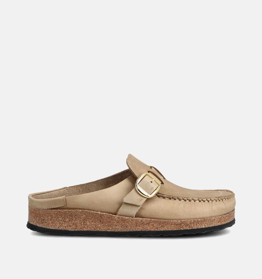Birkenstock Buckley Natural Leather Lichtbruine Slippers
