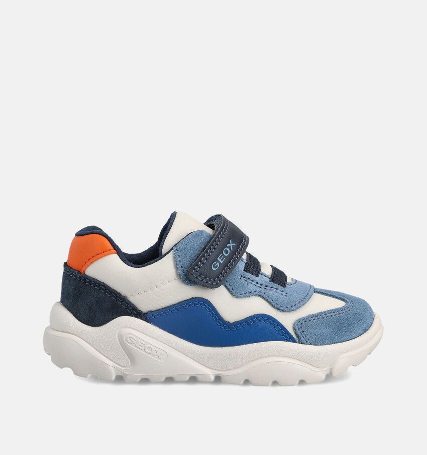 Geox Witte/Blauwe Sneakers