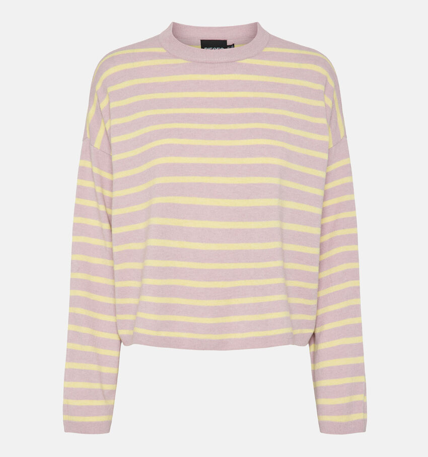 Pieces Mille Longsleeve T-shirt Pastel Roze/Geel