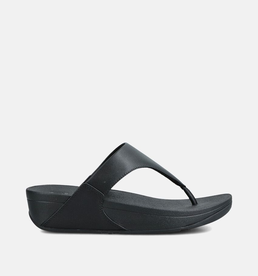 FitFlop Lulu Leather Zwarte Slippers