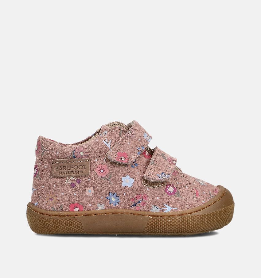 Naturino Barefoot Amur Roze Babyschoenen Bloemen