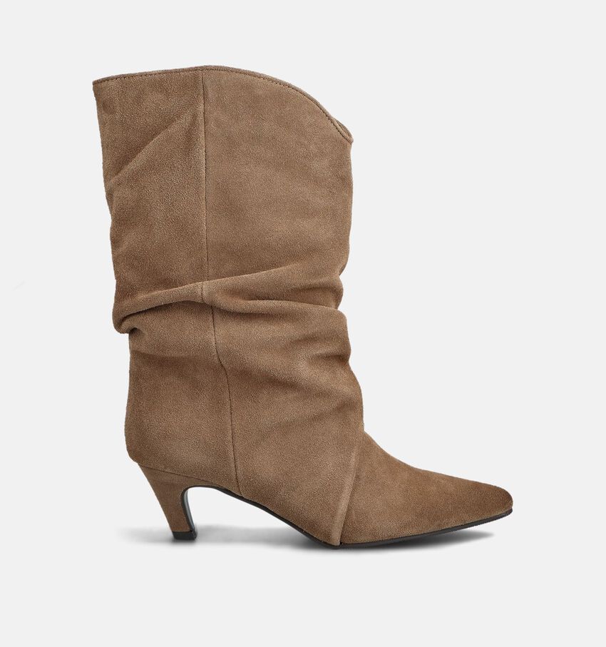 Shoecolate Bottes courtes en Taupe